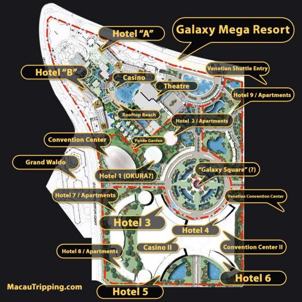 galaxy Macau planta mapa