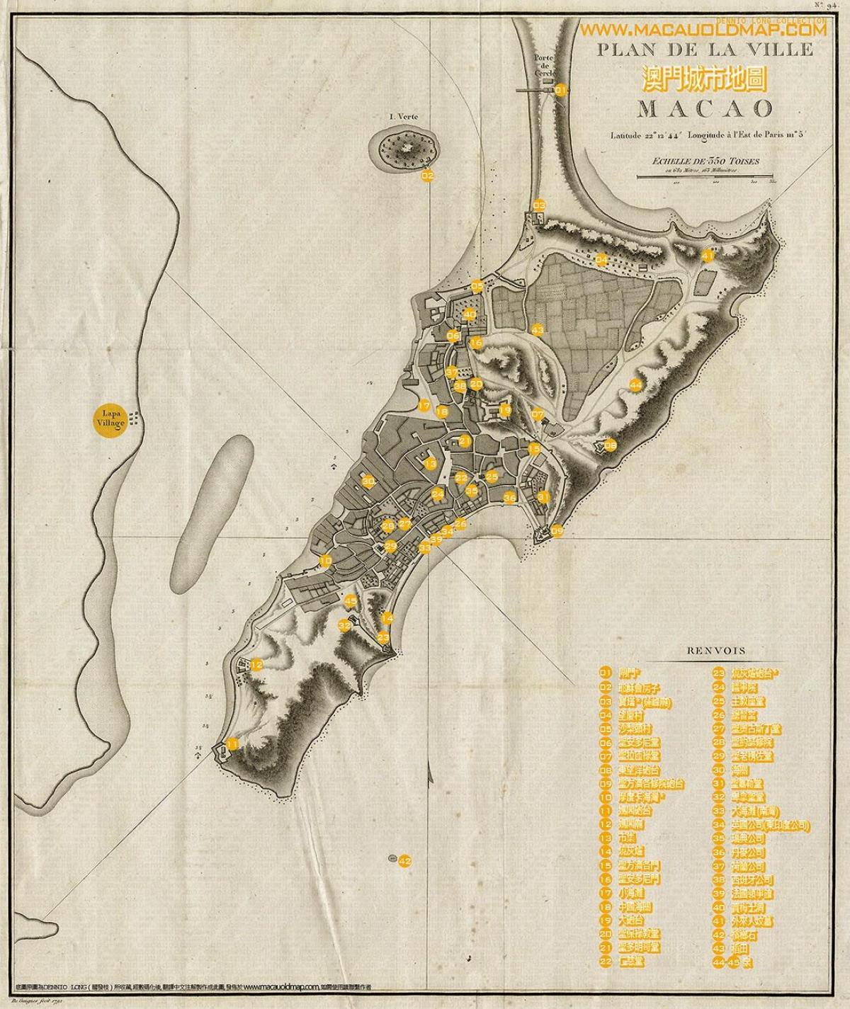 antic Macau mapa