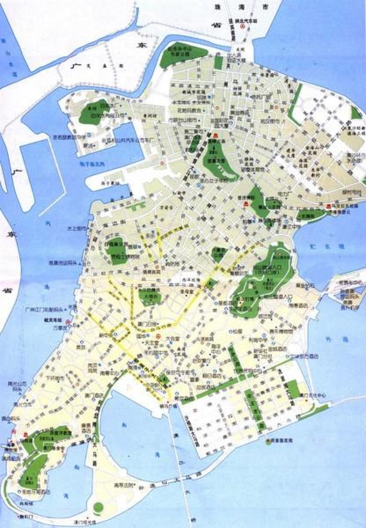 mapa de Macau carrer