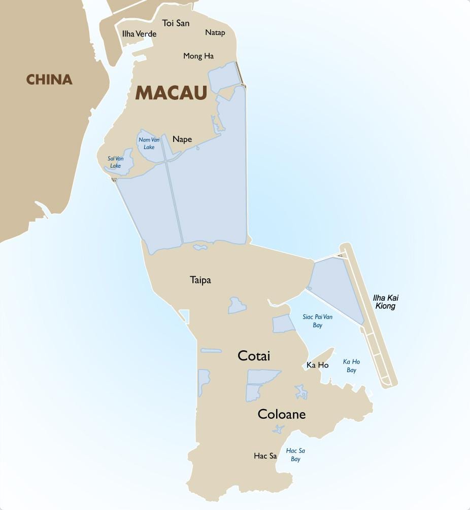 mapa de Macau fora de línia