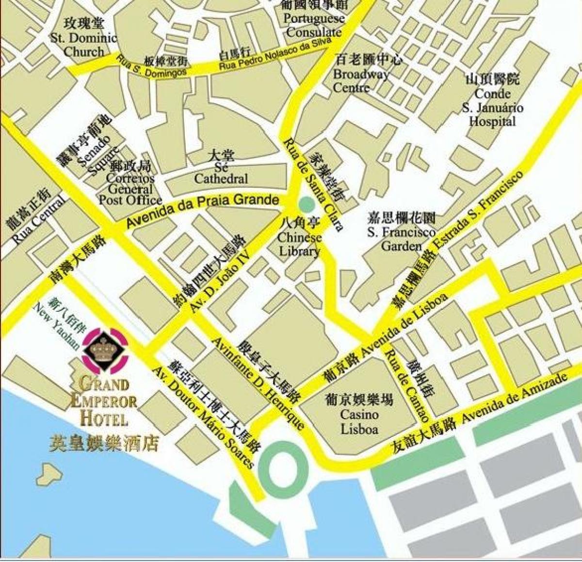 mapa de Macau sauna