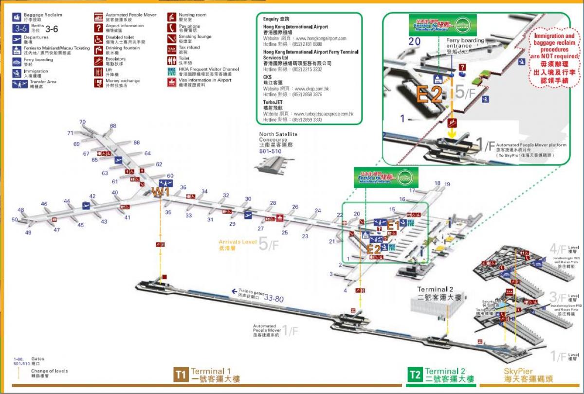 taipa terminal de ferri mapa