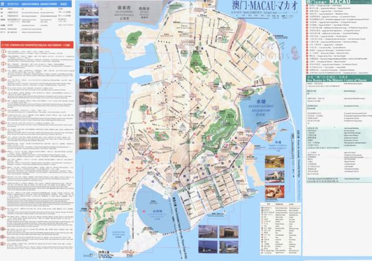 Macau públic, el transport en autobús mapa de rutes