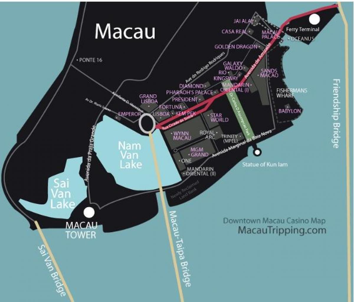mapa de mgm Macau