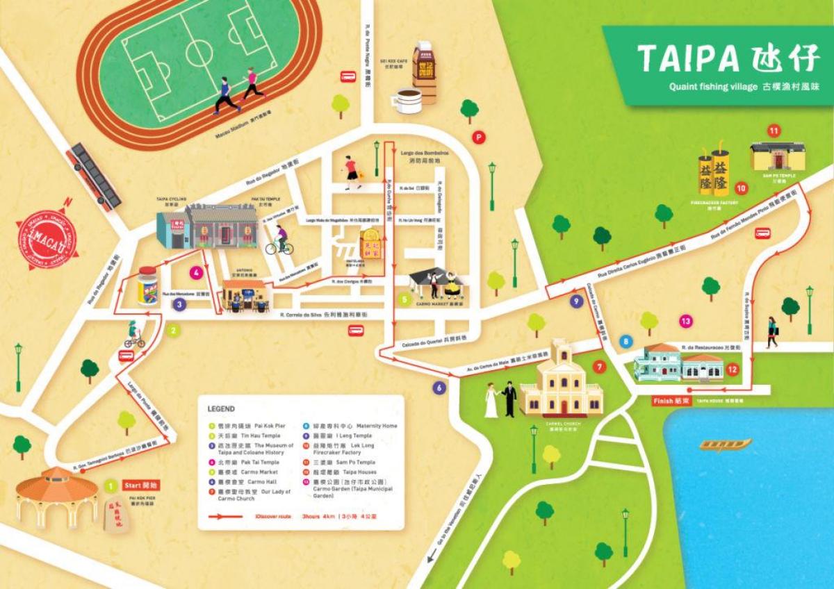 mapa de taipa poble mapa