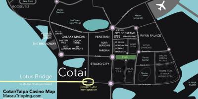 Mapa de cotai Macau