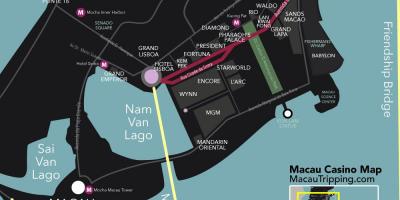 Casinos de Macau mapa