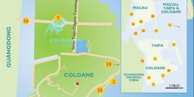 Mapa de Macau illa