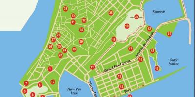 Macau punts turístics mapa