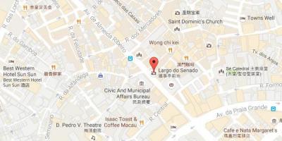 Mapa de senado plaça de Macau